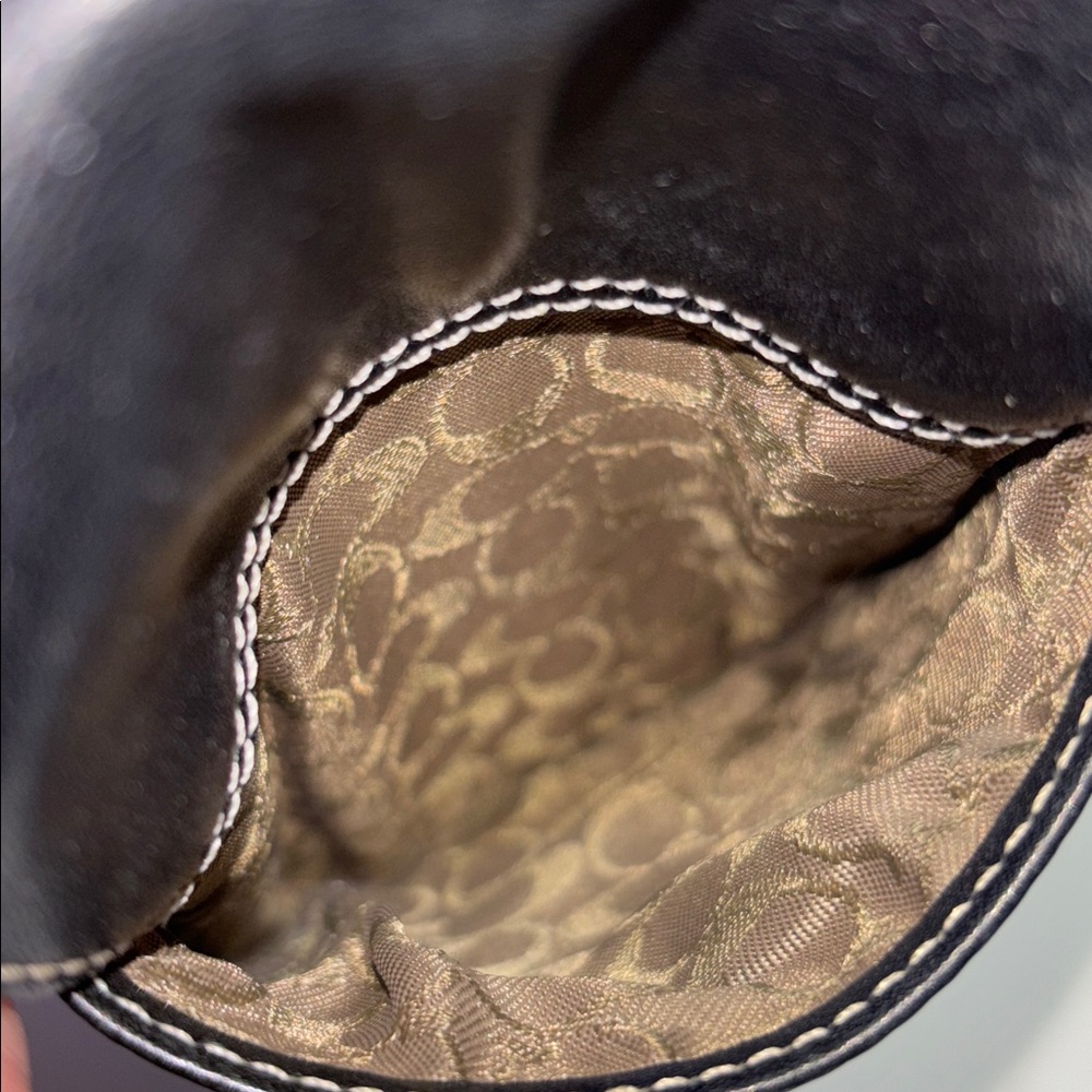 Coach Black Vintage Y2K Soho Wristlet Coach Black Leather Cell Phone Holder Y2K - Picture 14 of 16